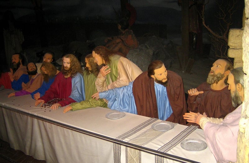 Wax figures of famous celebrities